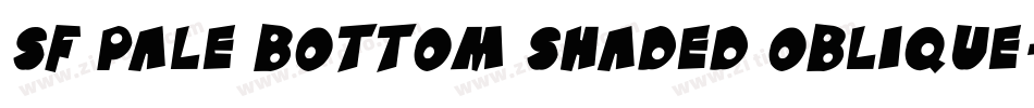 SF Pale Bottom Shaded Oblique字体转换